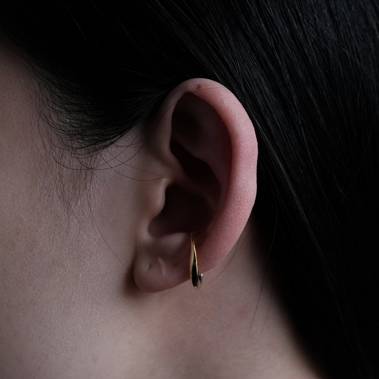 Sterling Silver & Gold Ear Cuff | Dainty Classic Open Adjustable